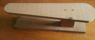 Vintage Wood Wooden Sleeve Ironing Board Tabletop Worldsbest
