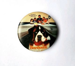 Vintage 1992 Beethoven Movie Promo Electronic Pin David Duchovny St Bernard Dog