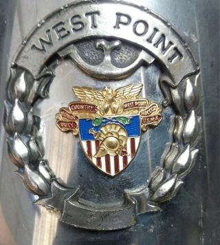 Us Army West Point English Pewter Tankard Stein Mug 1 Pint Made In England Vtg