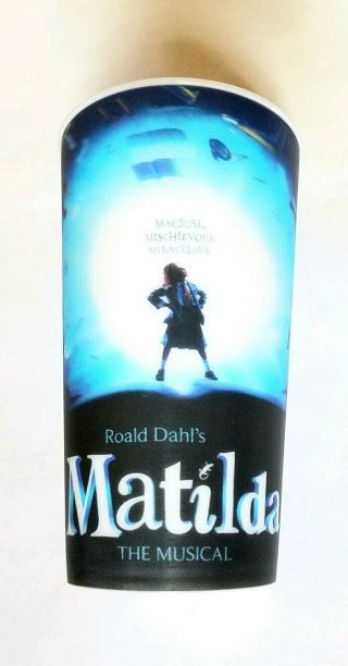 Vintage Matilda The Musical Lenticular Promo Cup - Broadway Show Roald Dahl Book