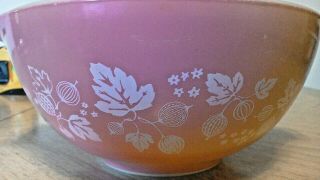 Pyrex Vintage 442 Pink Gooseberry Cinderella Nesting Mixing Bowl Pink 1 - 1/2 Qt 3