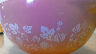 Pyrex Vintage 442 Pink Gooseberry Cinderella Nesting Mixing Bowl Pink 1 - 1/2 Qt 5