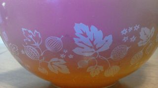Pyrex Vintage 442 Pink Gooseberry Cinderella Nesting Mixing Bowl Pink 1 - 1/2 Qt 6