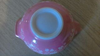 Pyrex Vintage 442 Pink Gooseberry Cinderella Nesting Mixing Bowl Pink 1 - 1/2 Qt 8
