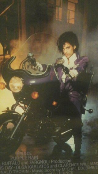 Vintage Original1980s Prince Purple Rain Movie Poster