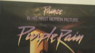 Vintage original1980s Prince Purple Rain Movie Poster 3