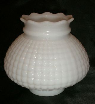 Vintage Milk Glass Lamp Shade - Raised Bubble Sides 5 1/2 "