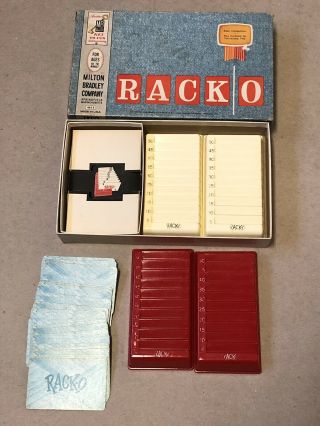 Vintage Racko Card Game By Milton Bradley Rack - O 1961 - Complete