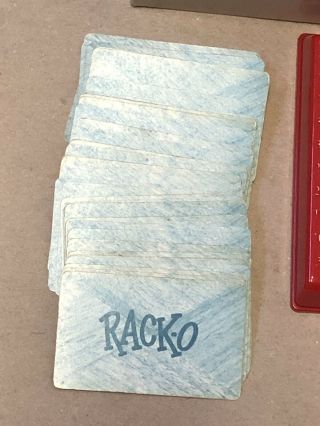 Vintage RACKO Card Game By Milton Bradley RACK - O 1961 - Complete 2