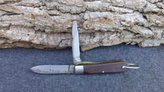 Vintage Klein Tools X Linemans / Electricians 2 Blade Folding Pocket Knife 2