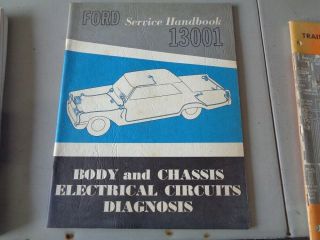 Vintage 1963 Ford Body & Chassis Repair Electrical Circuits Wiring 38 - Pages Book