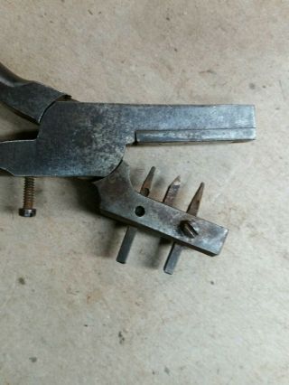 Vintage Mainspring Hole & Mainspring Barrel Punch Pliers,  Watchmaker Repair Tool 8