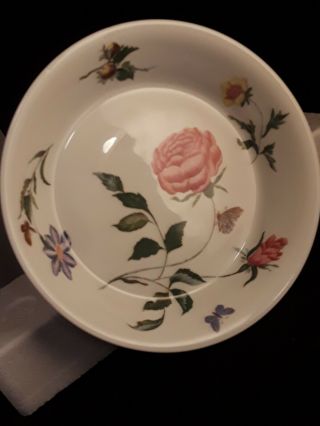 Vintage A.  Raynaud Limoges Floral Butterfly Footed Pedestal Candy serving Dish 4