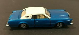 Vintage 1976 Tomy Ford Lincoln Continental Mark Iv Tomica Blue Toy Car