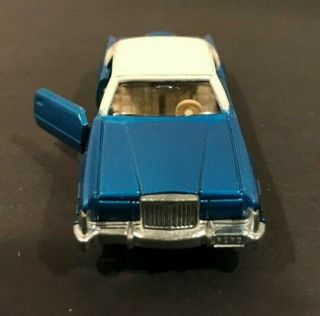 Vintage 1976 Tomy Ford Lincoln Continental Mark IV Tomica Blue Toy Car 3