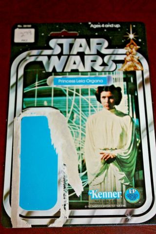 Vintage Kenner Star Wars 12 Back Princess Leia Organa Cardback 1977 Card Back