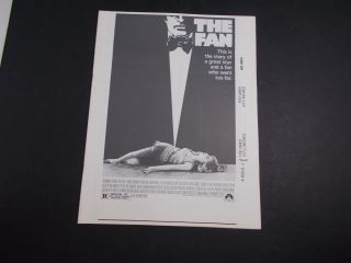 X The Fan - - Lauren Bacall - James Garner - - Movie Pressbook - Vintage