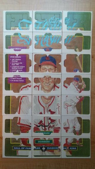 Vintage Baseball Cards 1988 Donruss Complete Set Of 660 With Stan Musial Puzzle
