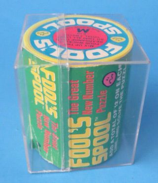 Vtg 1970s Fools Spool 618 Game Math Puzzle Brainteaser Spinning Wheels W/box