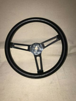 Vintage 3 Spoke Black Hot Rod Steering Wheel The 500? Old School Rat Rod