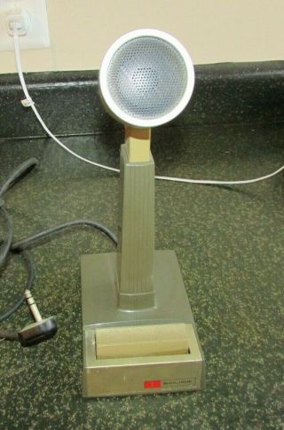 Vintage Shure 444 Desk Top Base Station Mic Microphone Cd Ham Radio Amateur