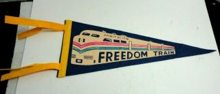 Freedom Train Spirit Of 1776 Vintage Felt Pennant Flag Banner Souvenir Sign