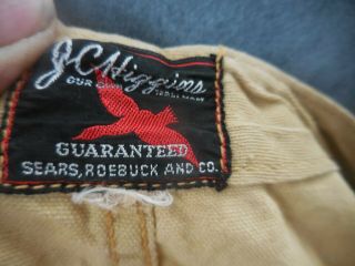 Vintage JC Higgins Sears Hunting Shooting Vest Jacket in Tan 39 2