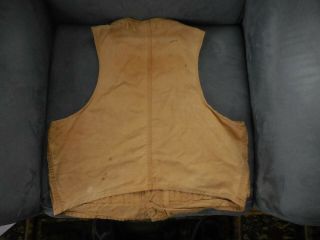 Vintage JC Higgins Sears Hunting Shooting Vest Jacket in Tan 39 3