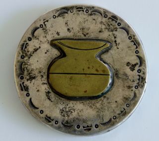 Pristine Silver Vintage Copenhagen Lid Chew Tobacco Snuff Smokeless Dip Can