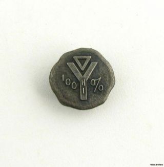 Ymca Pin - Vintage 100 Hi - Y Club Fraternal Member Lapel Collectible
