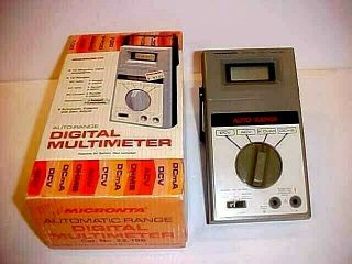 Vintage 1980/90s Micronta Lcd Auto Range Digital Multimeter 22 - 196 In Vg Cond