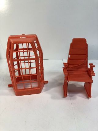 1973 Vintage Big Jim Cherry Picker Basket & Chair Rescue Rig Mattel