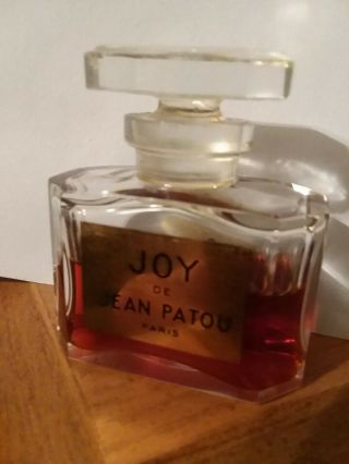Vtg Vintage Joy De Jean Patou Pure Parfum.  5 Oz