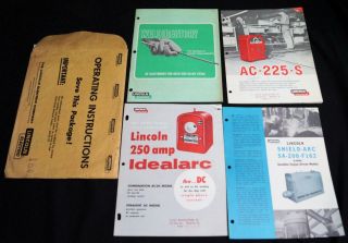 4 Lincoln Electric Company Of Cleveland Oh Welding Brochures 1964 - 1970 Vintage