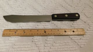 Vintage Cutco 32 Butcher Knife Wood Handle 12 1/4 Inches Long