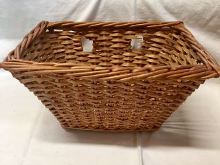 Handle Bar Wicker Bicycle Basket Cute For A Vintage Style Bike