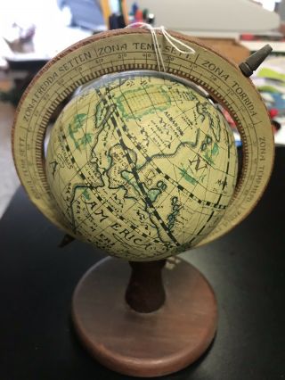 Vintage Miniature World Globe Decorative