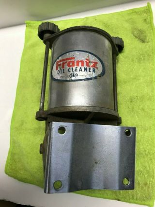 Vintage Frantz Oil Cleaner Toliet Paper Filter Kit Chrome Rat Rod