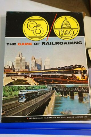 Vintage C&o/b&o The Game Of Railroading By Avalon Hill 802