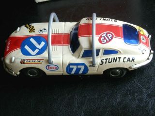 Vintage Modern Toys Tin Litho Stunt Flip Race Car Toy Japan