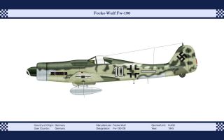 Focke - Wulf Fw - 190 - D9 Vintage Aircraft Art Print 13 X 19