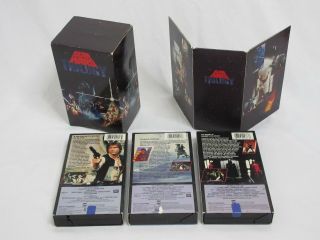 Star Wars Trilogy Vintage 1990 CBS FOX Label VHS 3 - Tape Box Set 2