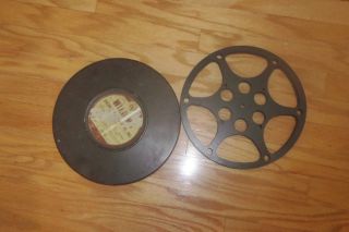 Vintage 16mm Empty Film Reel & Case Chicago Wilding Picture Productions Label