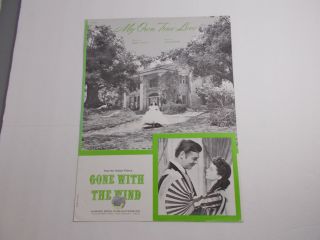 Gone With The Wind Movie - Sheet Music - Vintage - - My Own True Love