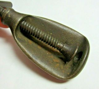 Vintage T - Handle Screw Metal Nutcracker Oval 2