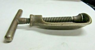 Vintage T - Handle Screw Metal Nutcracker Oval 4
