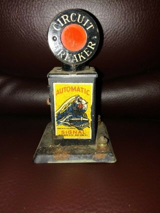 Vintage Marx Circuit Breaker Automatic Signal Train Made Usa Ny