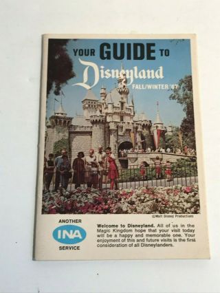 Vintage Disneyland Guide Fall Winter 1967 Booklet From Ina