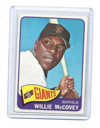 Willie Mccovey 1965 Topps Vintage Card 176 Books 20.  00