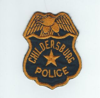 Vintage Childersburg,  Alabama Police (cheese Cloth Back) Patch
